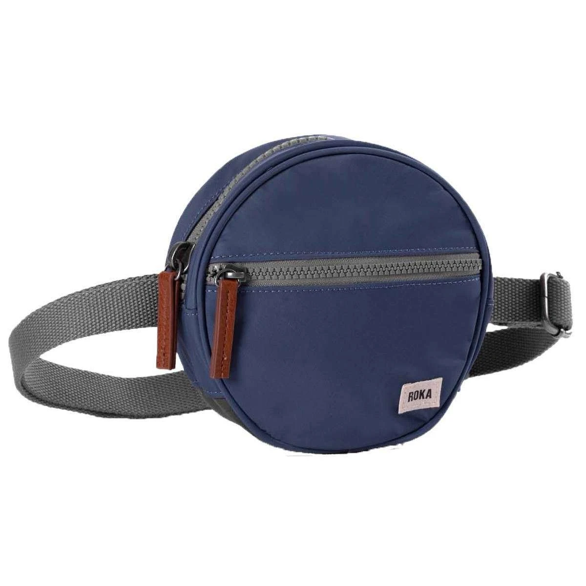 Roka Paddington D Sustainable Nylon Hip Bag - Airforce Blue - Image 3