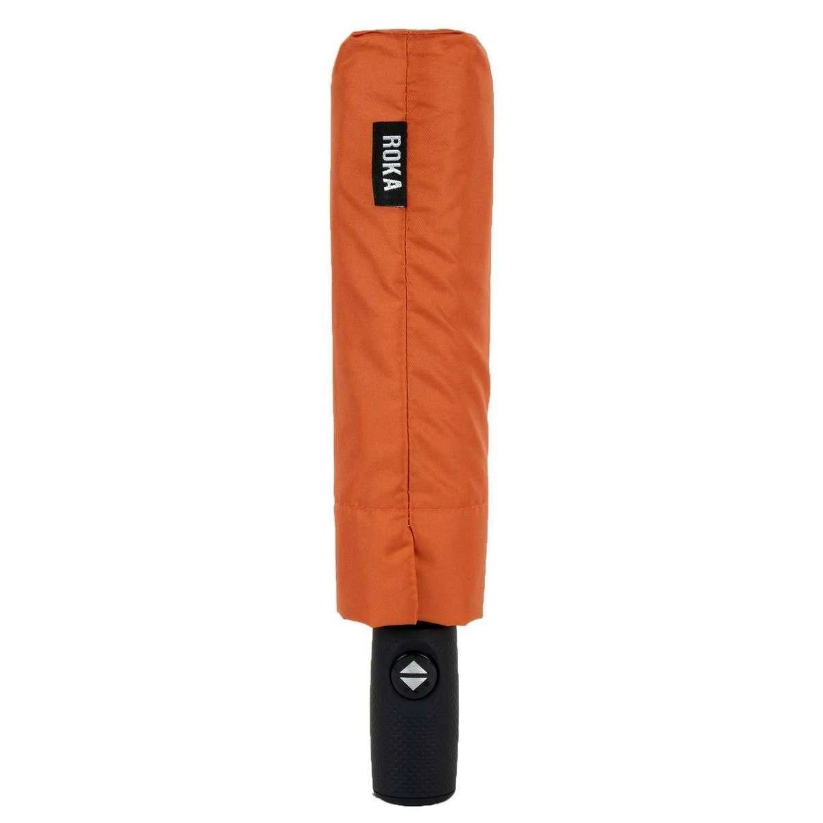 Roka Waterloo Recycled Nylon Umbrella - Burnt Orange - Image 5