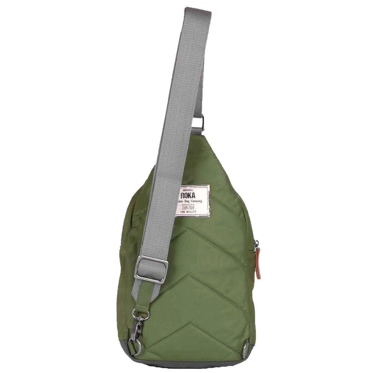 Roka Willesden B Sustainable Nylon Scooter Bag - Avocado Green - Image 2