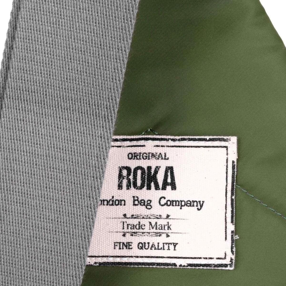 Roka Willesden B Sustainable Nylon Scooter Bag - Avocado Green - Image 4