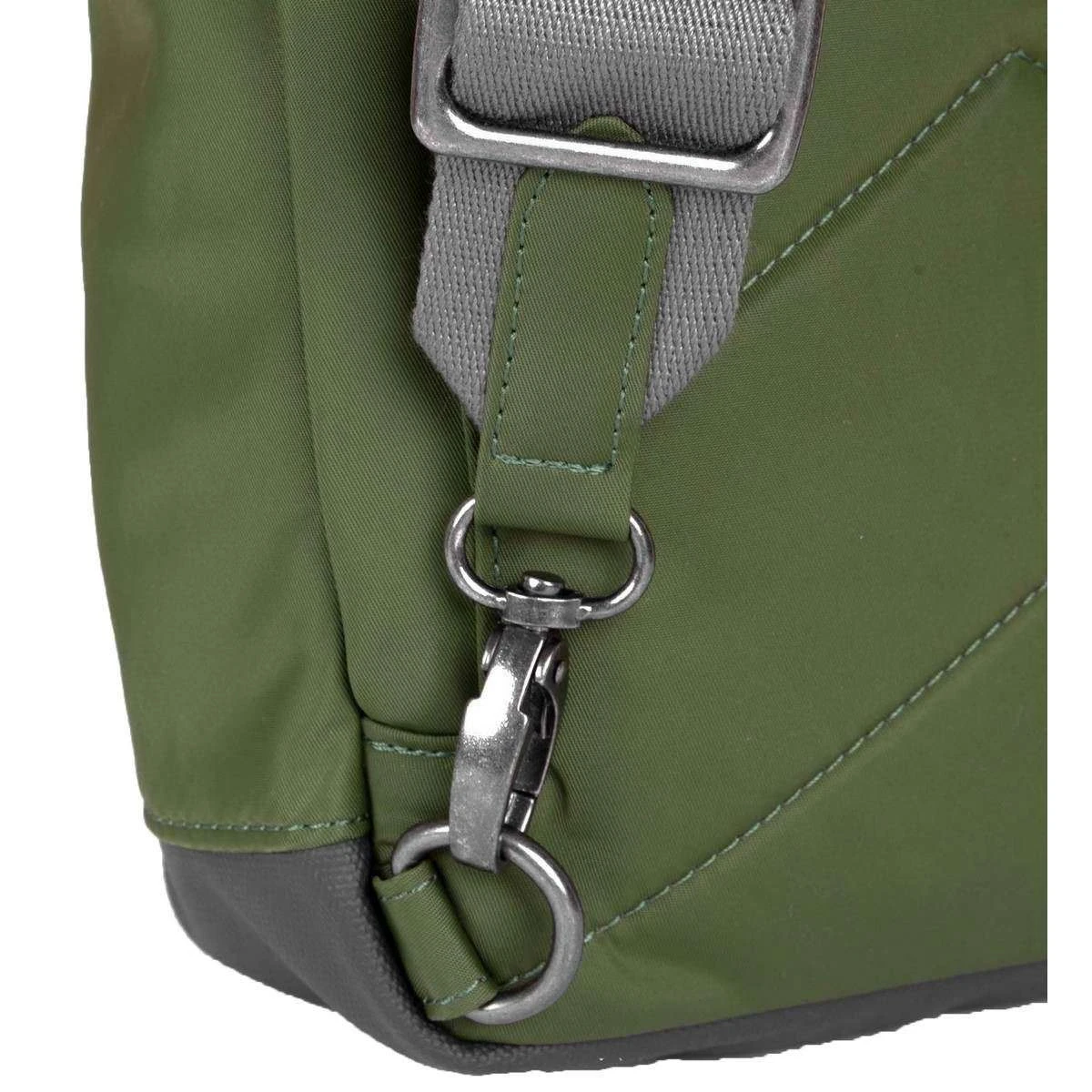 Roka Willesden B Sustainable Nylon Scooter Bag - Avocado Green - Image 6