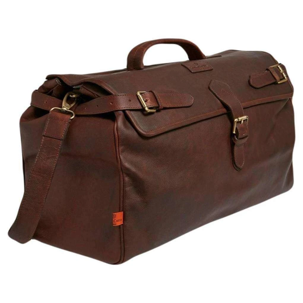 Simon Carter Norfolk Vintage Leather Weekend Bag - Brown - Image 2