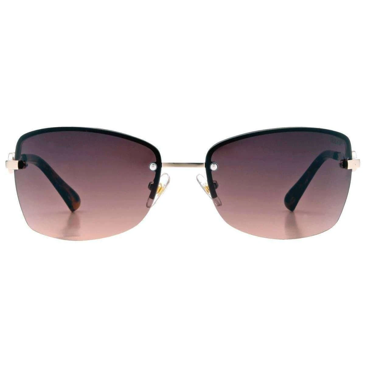 Suuna Lennie Semi-Rectangular Rimless Sunglasses - Shiny Light Gold - Image 2