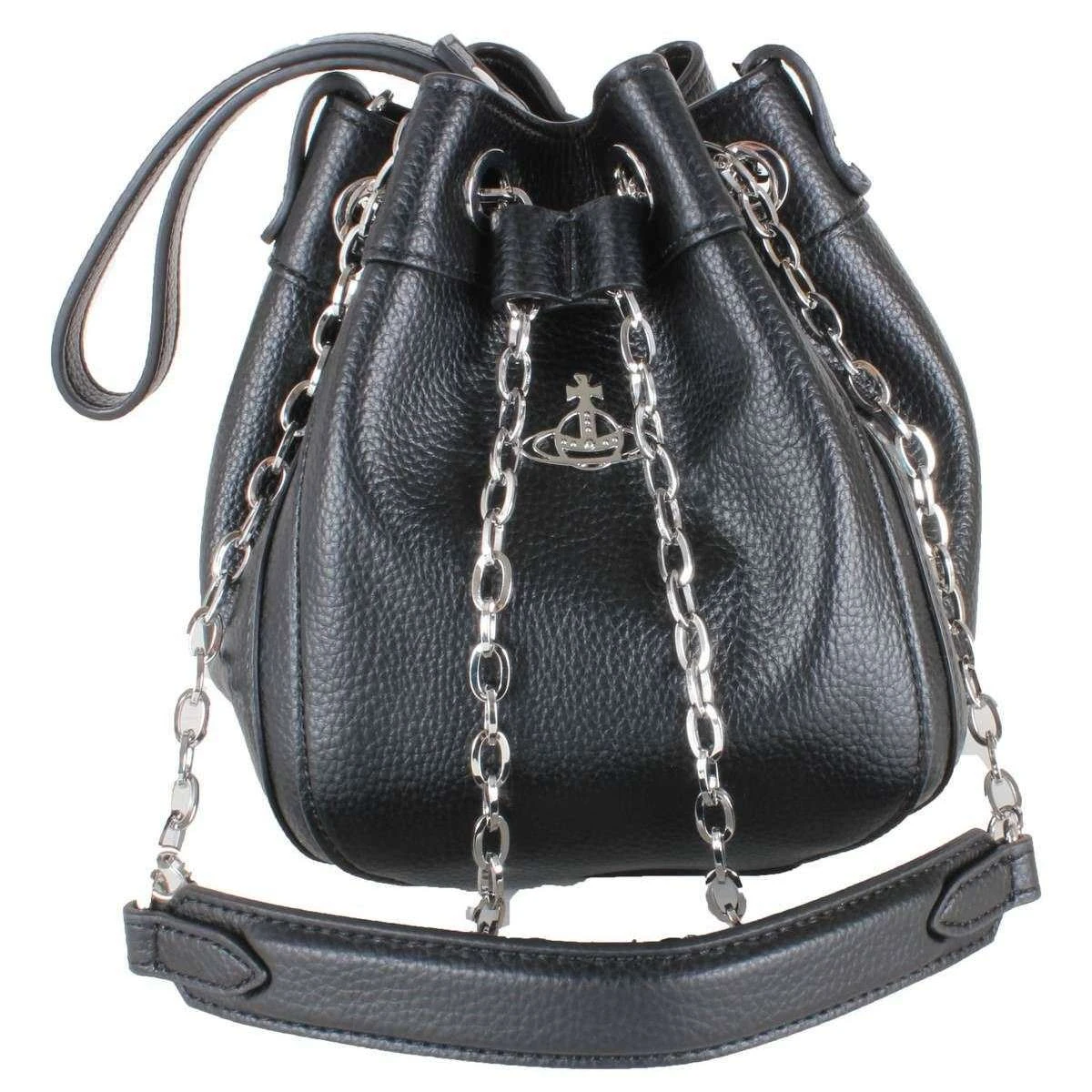 Vivienne Westwood Chrissy Small Bucket Bag - Black - Image 4